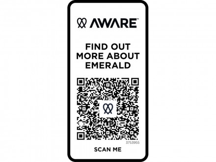 Emerald поло унисекс с коротким рукавом из переработанных материалов Aware™. - Нейви