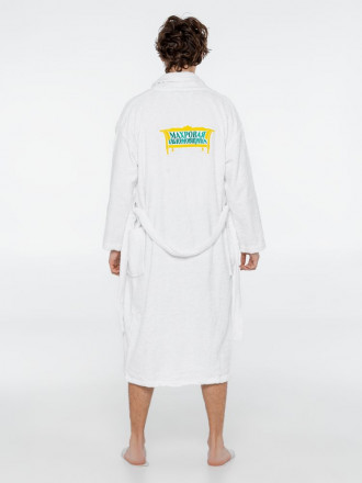 Халат унисекс «Махровая обломовщина», белый
