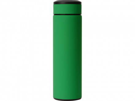 Термос Confident с покрытием soft-touch 420мл, зеленый (P)