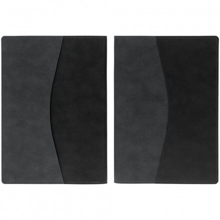 Ежедневник Reversible в суперобложке, недатированный, черный с серым