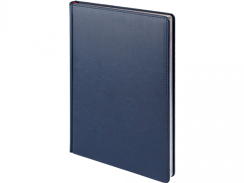 Ежедневник недатированный А4 Sidney Nebraska, синий (серебряный обрез)