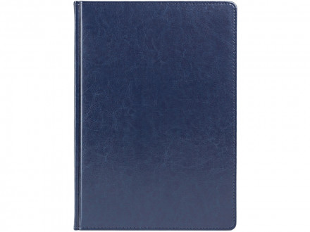 Ежедневник недатированный А4 Sidney Nebraska, синий (серебряный обрез)