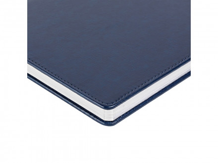 Ежедневник недатированный А4 Sidney Nebraska, синий (серебряный обрез)