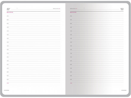 Ежедневник недатированный А4 Sidney Nebraska, синий (серебряный обрез)