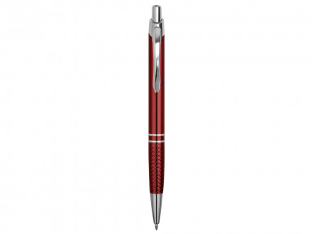 Ручка шариковая Кварц, красный/серебристый