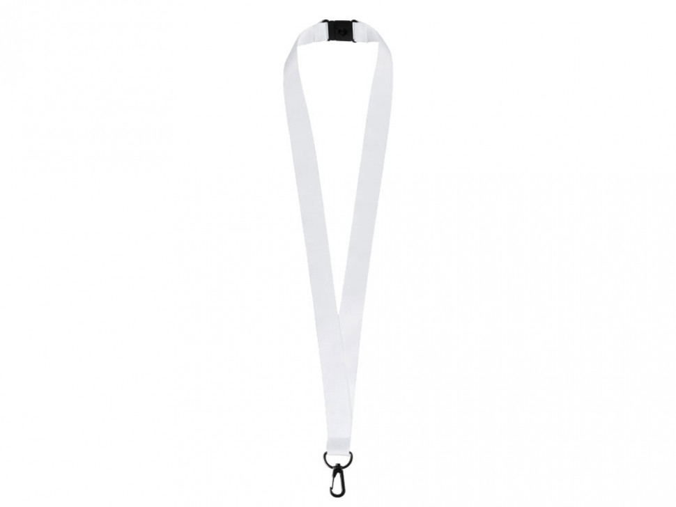 Ланъярд 2 см под сублимацию с карабином и замком обрыва, черный