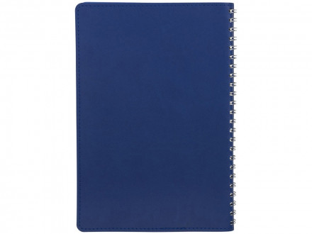 Блокнот Brinc А5, ярко-синий/серебристый