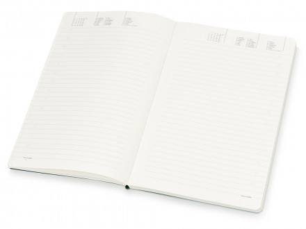 Ежедневник А5 недатированный Megapolis Velvet Flex, зеленый