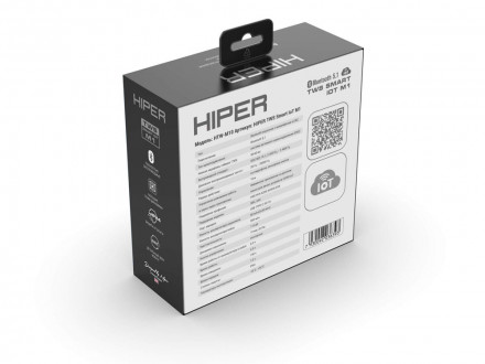 Беспроводные наушники HIPER TWS Smart IoT M1 (HTW-M10) Bluetooth 5.1 гарнитура, Серый