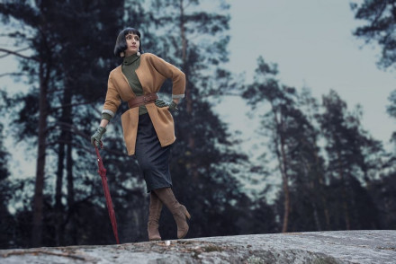 Зонт-трость Unit Promo, бордовый