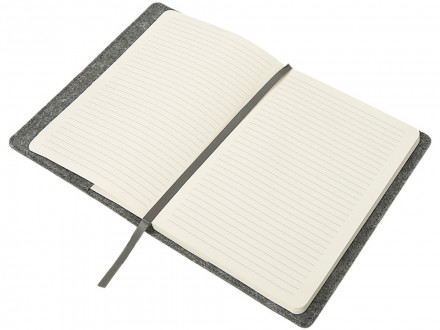 Двустороннее портфолио из рпет-фетра и искусственной кожи Felt, серый