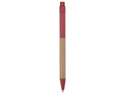 Ручка картонная шариковая Эко 3.0, красный