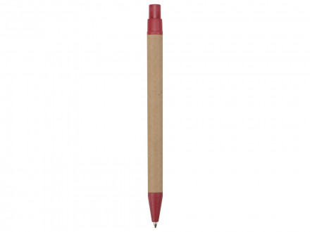 Ручка картонная шариковая Эко 3.0, красный
