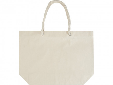 Florida пляжная эко-сумка из переработанного материала, сертифицированного по стандарту GRS, плотностью 270 г/м² 18L - Натуральный / Натуральный