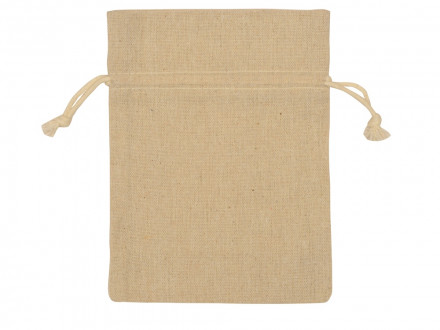 Мешочек подарочный, лен, средний, натуральный