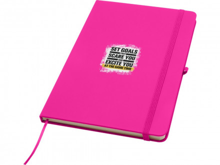 Блокнот Spectrum Plus формата A5 в твердой обложке - Розовый