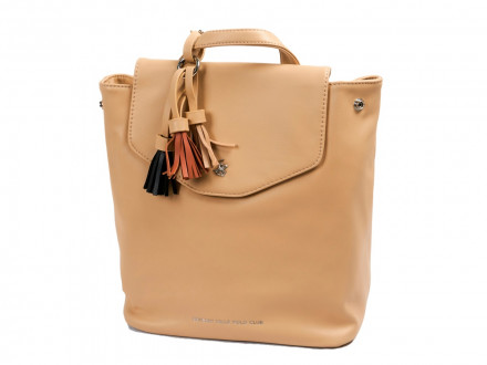 Рюкзак женский Beverly Hills Polo Club, бежевый/стальной