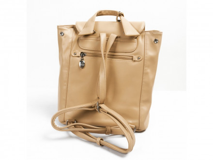 Рюкзак женский Beverly Hills Polo Club, бежевый/стальной