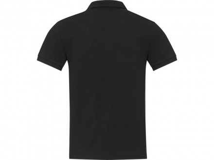 Emerald поло унисекс с коротким рукавом из переработанных материалов Aware™. - Черный