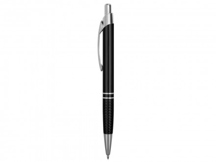 Ручка шариковая Кварц, черный/серебристый