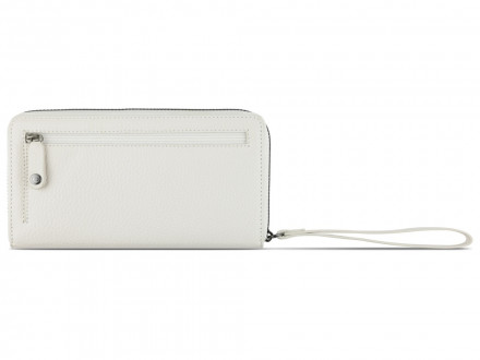 Кошелёк женский BUGATTI Elsa, с защитой данных RFID, белый, воловья кожа/полиэстер, 18,7х2х10 см