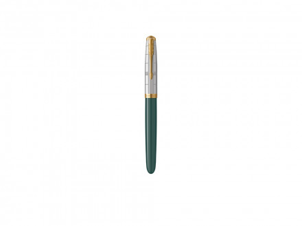 Перьевая ручка Parker 51 Premium Forest Green GT, перо: F чернила: Black,Blue, в подарочной упаковке