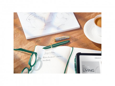 Перьевая ручка Parker 51 Premium Forest Green GT, перо: F чернила: Black,Blue, в подарочной упаковке