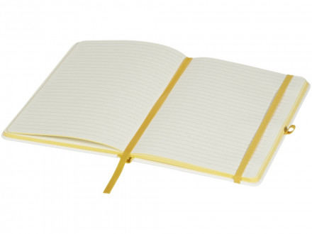 Блокнот А5 Solid, белый/желтый
