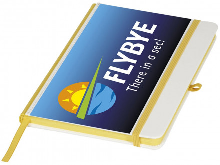 Блокнот А5 Solid, белый/желтый