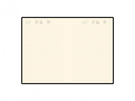 Ежедневник А5 недатированный Megapolis Velvet Flex, оранжевый