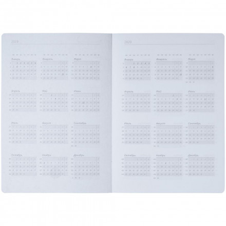 Ежедневник Tone, недатированный, черный с синим