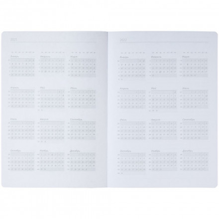 Ежедневник Tone, недатированный, черный с синим