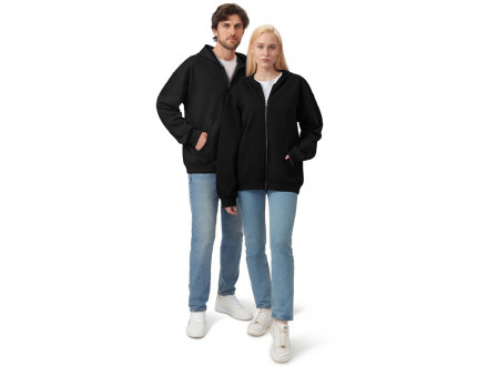 Толстовка оверсайз с капюшоном на молнии Monaco, черный