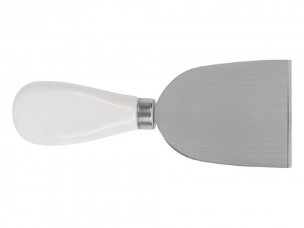 Набор для сыра Cheese Break: 2  ножа керамических на  деревянной подставке, керамическая доска