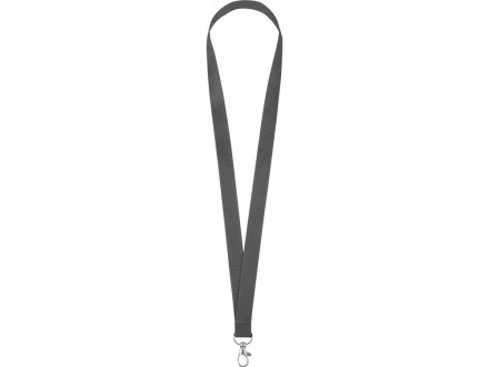 Ланьярд с карабином, серый
