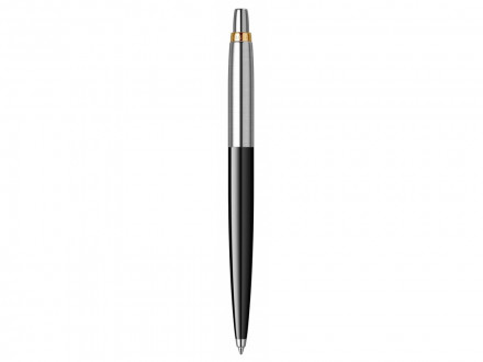 Шариковая ручка Parker Jotter K160, цвет: Black/GT, стержень: F, цвет чернил: blue, в подарочной упаковке.