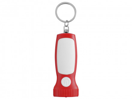 Брелок-фонарик Каяма, красный/белый