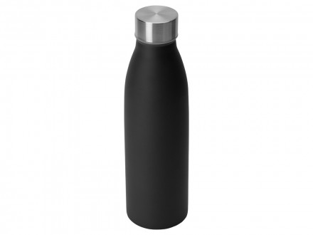 Стальная бутылка Rely, 650 мл, черный матовый (P)