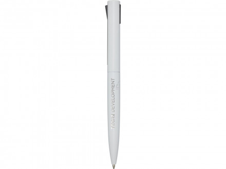 Juana шариковая ручка из переработанного алюминия - Белый, черные чернила