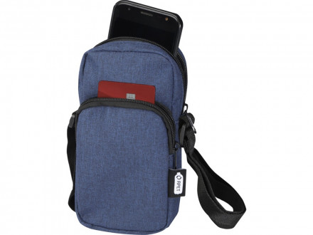 Сумка для телефона Ross из переработанного материала, синий navy