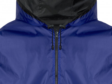 Дождевик Bi-color унисекс, синий классический/черный