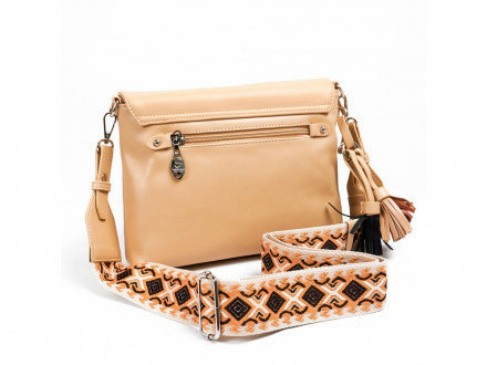 Сумка женская Beverly Hills Polo Club, бежевый/стальной