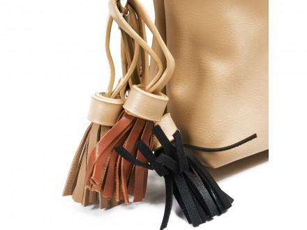 Сумка женская Beverly Hills Polo Club, бежевый/стальной