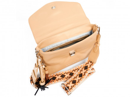 Сумка женская Beverly Hills Polo Club, бежевый/стальной