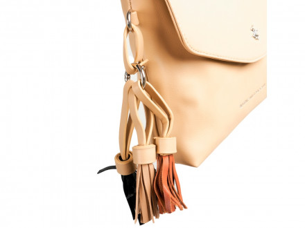 Сумка женская Beverly Hills Polo Club, бежевый/стальной