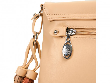 Сумка женская Beverly Hills Polo Club, бежевый/стальной
