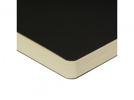 Скетчбук Sketch & Art в мягком переплете 140х210 мм, 100 л. бежевой бумаги 100 гр., черный