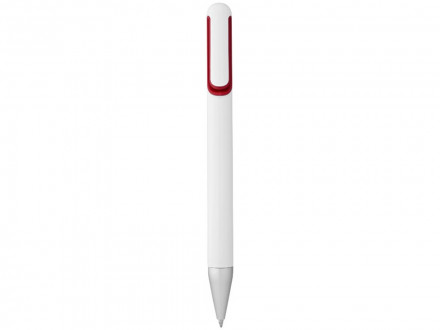 Ручка шариковая Nassau, белый/красный