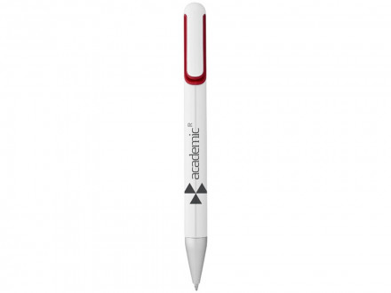 Ручка шариковая Nassau, белый/красный