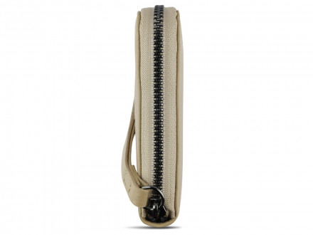 Кошелёк женский BUGATTI Elsa, с защитой RFID, песочного цвета, воловья кожа/полиэстер, 18,7х2х10 см